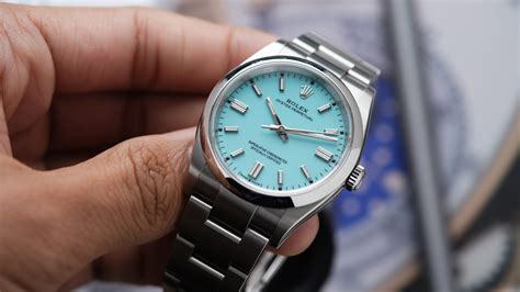 navy blue rolex|Rolex op 36 tiffany blue.